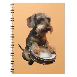 Cuaderno Tambores de juego de Wirehair Dachshund
