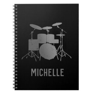 Cuaderno Tambores personalizados - Baterista divertido