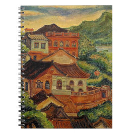 Cuaderno Tamsui y Chen Cheng-Po/Taiwan oficina de arte vint
