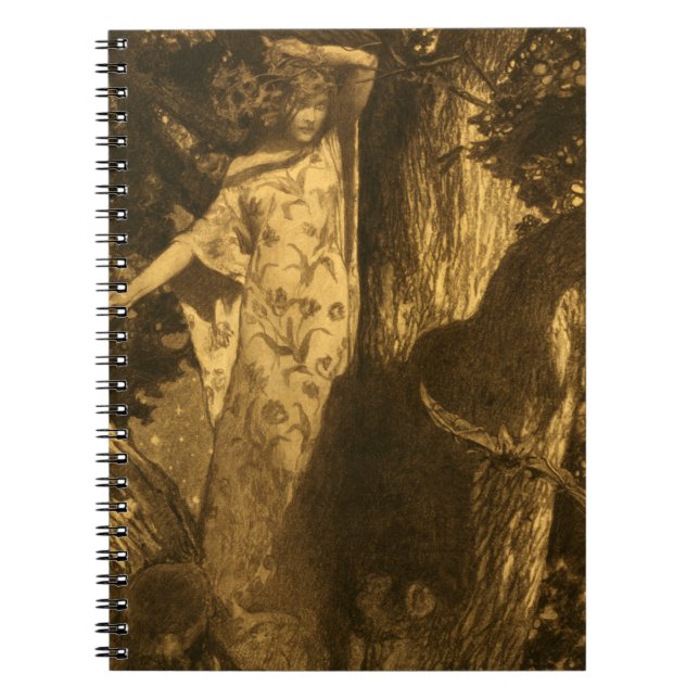 Cuaderno Tan atormentados guardianes de la luna de la noche (Frente)