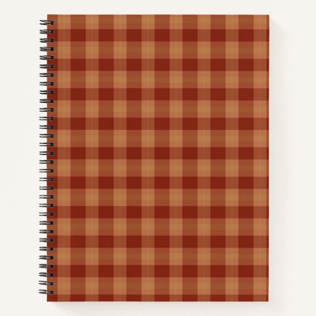 Cuaderno Tan Tartan Spiral Notebook (Anverso)