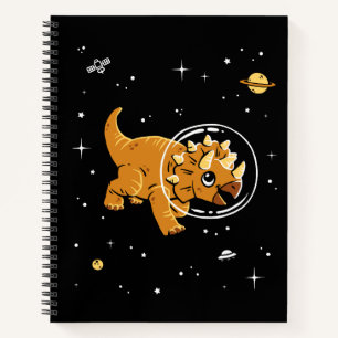 Cuaderno Tan Triceratops Dinos En El Espacio