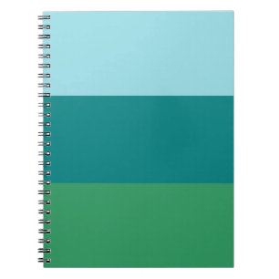 Cuaderno Tanager Turquesa, Azul Verde y Verde Kelly Horiz