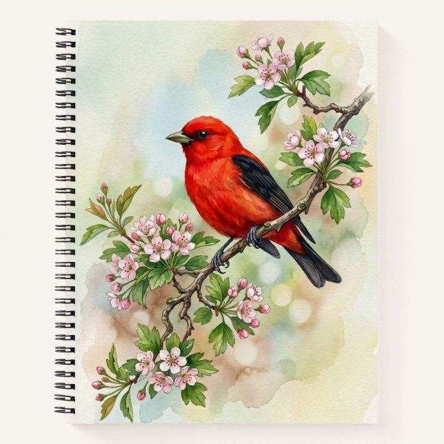 Cuaderno Tángara escarlata (Anverso)