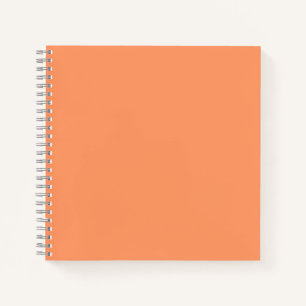 Cuaderno Tangerina atómica (color sólido)