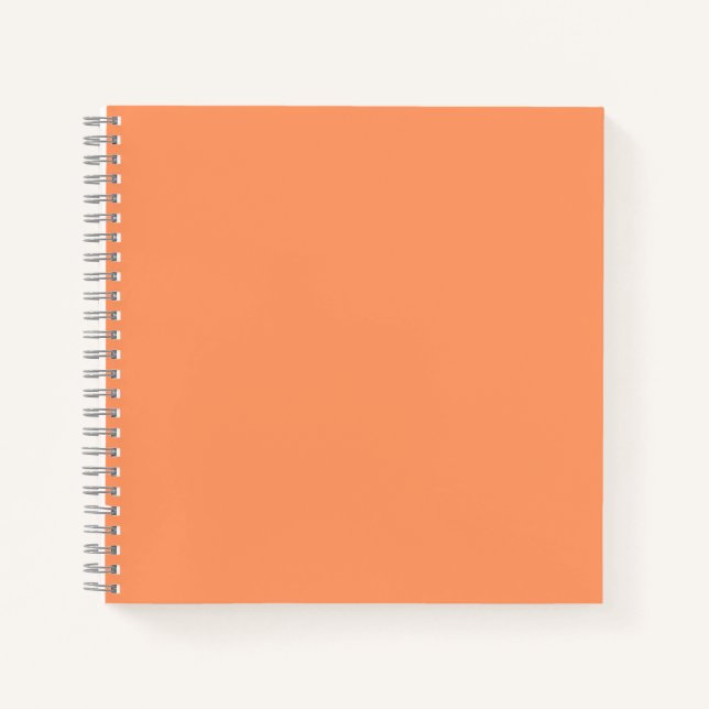 Cuaderno Tangerina atómica (color sólido) (Anverso)