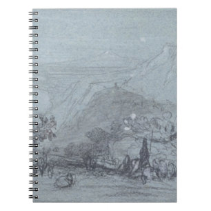 Cuaderno Taormina, de "vistas de Sicilia" (tiza y aguazo