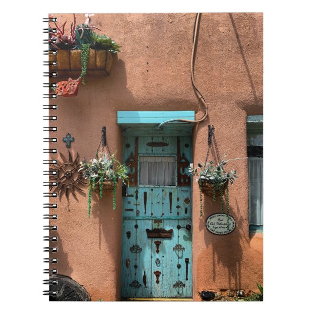 Cuaderno Taos Adobe Blue Door Photo (Frente)