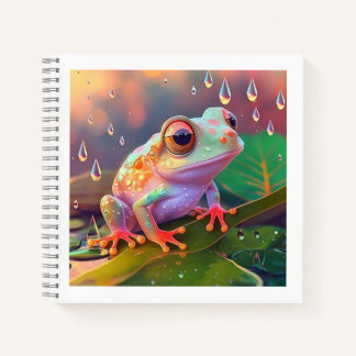 Cuaderno Tapa de lluvia de rana