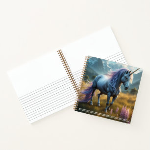 Cuaderno Tapa dura del simbolismo de unicornio