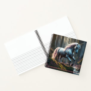 Cuaderno Tapa dura del simbolismo de unicornio