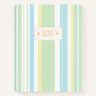 Cuaderno (Tapa dura) Receta de rayas pastel