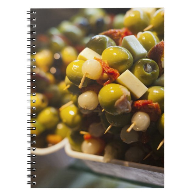Cuaderno Tapas hechas con aceitunas rellenas (Frente)