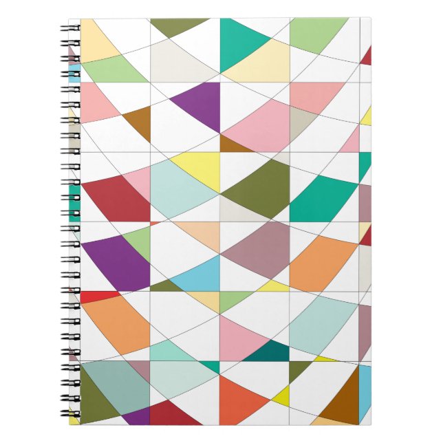Cuaderno Tapiz de colores abstractos (Frente)