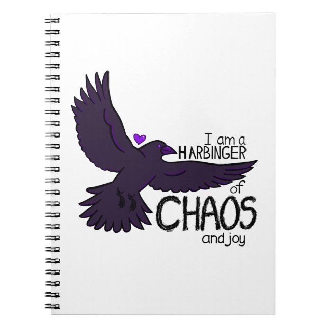 Cuaderno Tapiz de Cuervo del Caos (Frente)