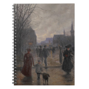 Cuaderno Tarde lluviosa en la avenida de Hennepin, c.1902