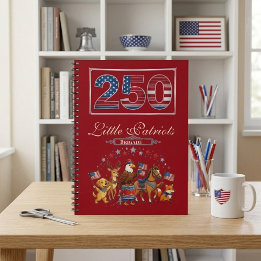 Cuaderno Tarea del escuadrón de pequeños patriotas Estados
