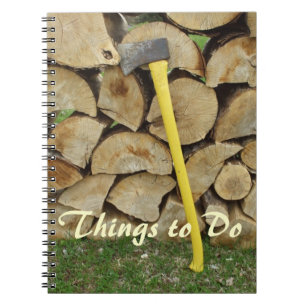 Cuaderno Tarea-Hacha y el Woodpile del tío