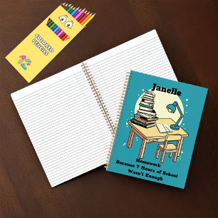 Cuaderno Tarea: Porque 7 Horas de Escuela No Fueron Suficie
