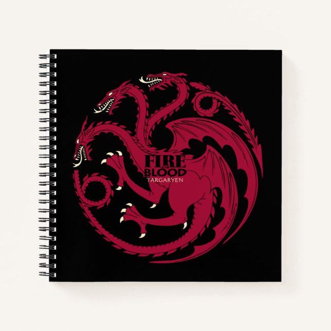 Cuaderno Targaryen Sigil - Fire & Blood (Anverso)