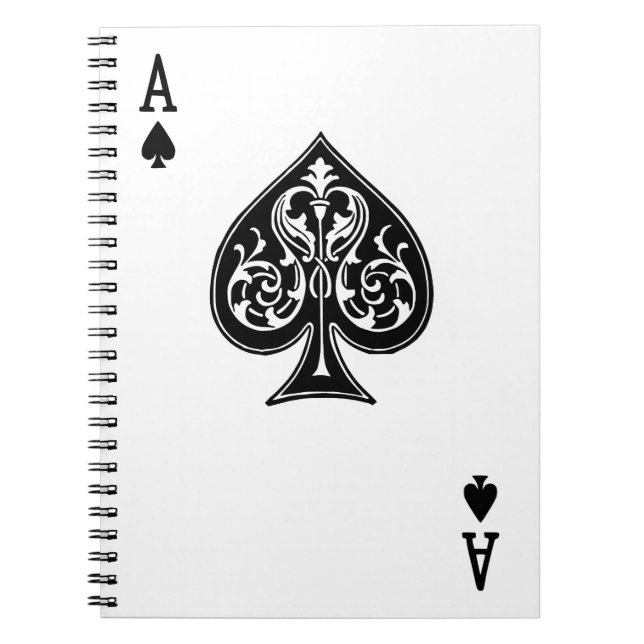 Cuaderno Tarjeta Ace de Poker (Frente)