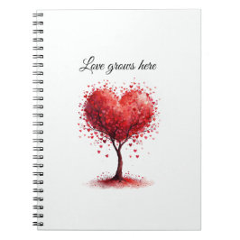 Cuaderno Tarjeta de Amor de San Valentín | Romántica para É