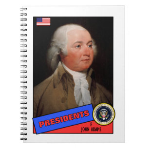 Cuaderno Tarjeta de béisbol de John Adams