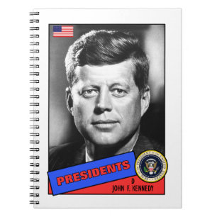 Cuaderno Tarjeta de béisbol de John F. Kennedy