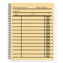 "tarjeta de biblioteca vintage espiral portátil pe