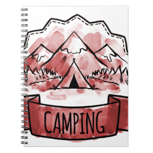 Cuaderno Tarjeta de camping