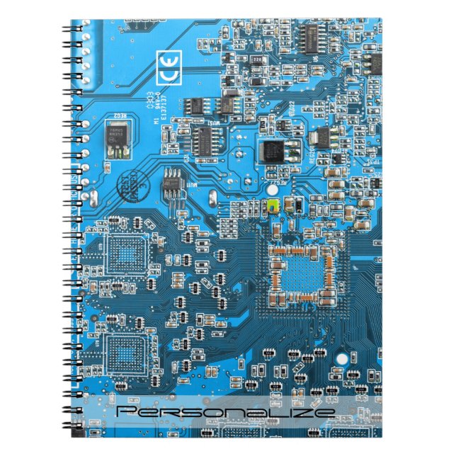 Cuaderno Tarjeta de circuito azul PCB del conjunto del circ (Frente)