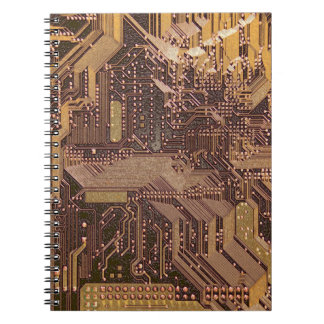 Cuaderno Tarjeta de circuito del cibercircuito del oro Elec