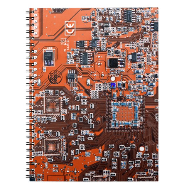 Cuaderno Tarjeta de circuito del Naranja PCB del conjunto d (Frente)