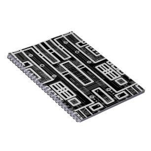 Cuaderno Tarjeta de circuito geométrico