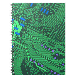 Cuaderno Tarjeta de circuito verde
