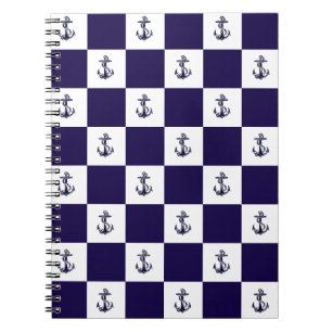 Cuaderno Tarjeta de control de anclaje azul de la Marina Ná