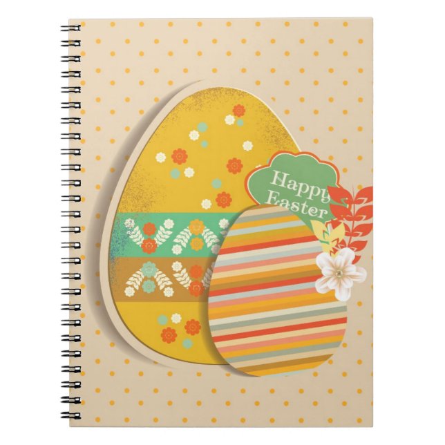 Cuaderno Tarjeta de felicitación con símbolo del huevo de (Frente)