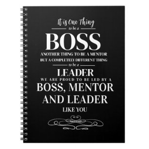 Cuaderno Tarjeta de la semana de apreciación del jefe