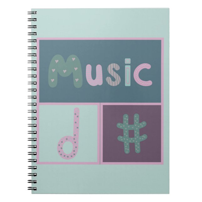 Cuaderno tarjeta de música jolly (Frente)