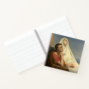 Cuaderno Tarjeta de oración católica St. Monica Augustine