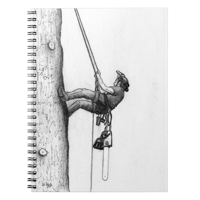 Cuaderno Tarjeta de regalo Arb Art Arborist Tree Surgeon Ch (Frente)