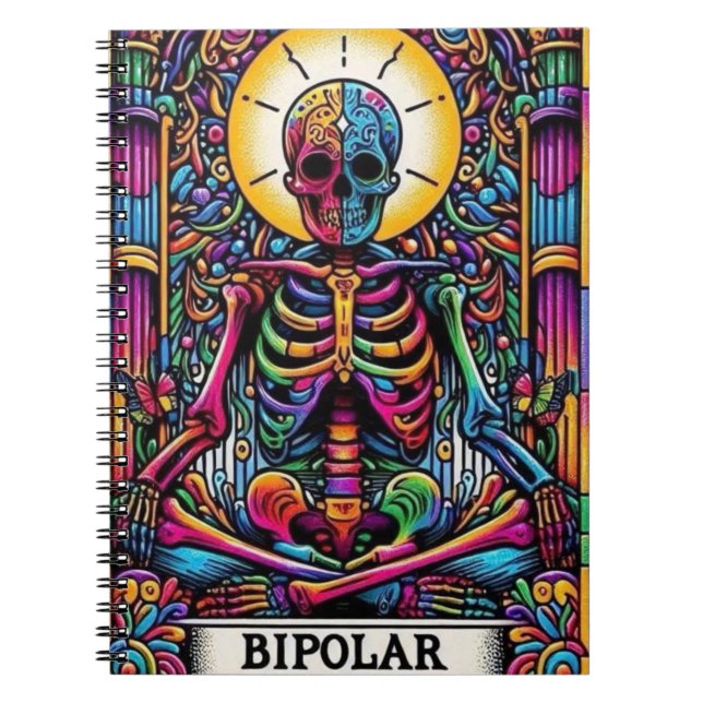 Cuaderno Tarjeta de Tarot Bipolar | Ocultismo Místico (Frente)