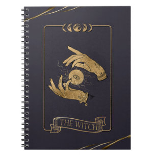 Cuaderno Tarjeta de tarot de bruja encantadora