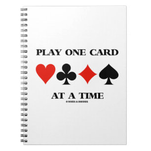 Cuaderno Tarjeta del juego uno a la vez (cuatro juegos de