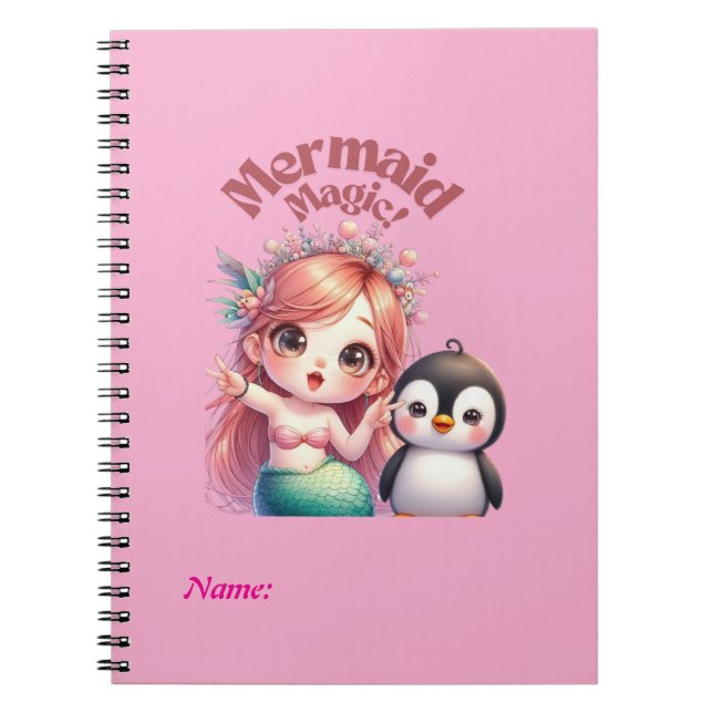 Cuaderno Tarjeta mágica de sirvienta para navidades con div (Frente)