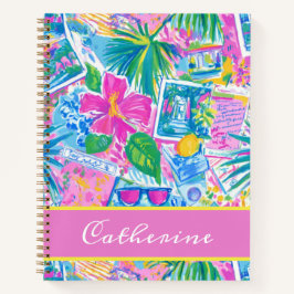 Cuaderno Tarjetas postales personalizadas de playa tropical