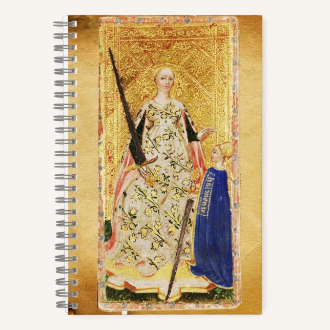 CUADERNO TAROS ANTIGUOS, REY Y REINA DE ESPADOS (Anverso)