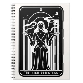 Cuaderno Tarot Alta Sacerdotisa Fumando Marihuana Oculta Fe