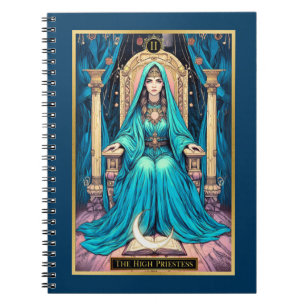 Cuaderno Tarot Art Nouveau, la Sumo Sacerdotisa