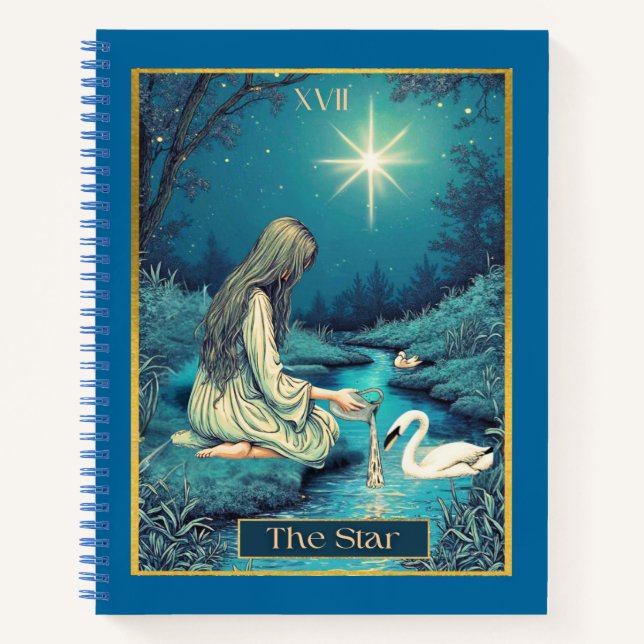 Cuaderno Tarot Card Ilustracion, The Star Journal (Anverso)